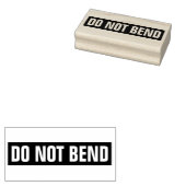 Niet buigen rubberstempel (Gestempeld)