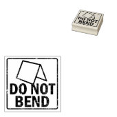 Niet buigen, verpakking voor kleine bedrijven rubberstempel (Gestempeld)