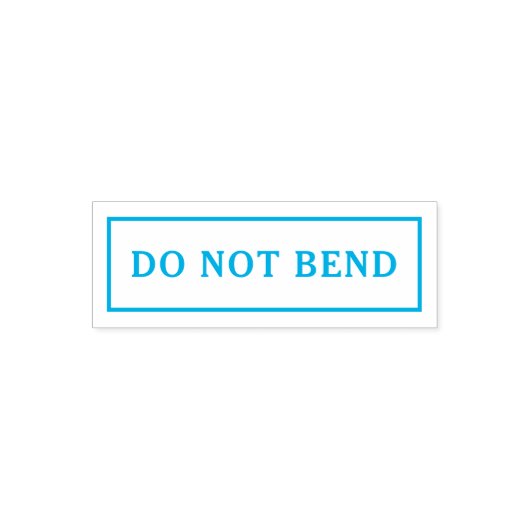 NIET BUIGEN Verzending en Mailing Zelfinktende Stempel (Design)