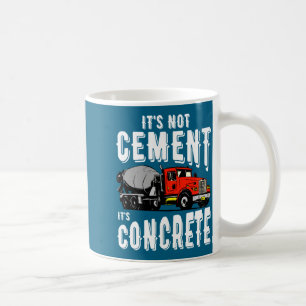Niet cement het is beton Funny Betonmixer  Koffiemok