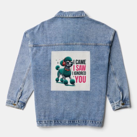 Niet-chalante echtscheiding denim jacket (Achterkant)