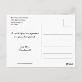 NIET Christelijk DOOR MIGHT EN NIET DOOR POWER Zec Briefkaart (Achterkant)