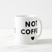 Niet Coffee Black Heart Funny Koffiemok (Voorkant rechts)