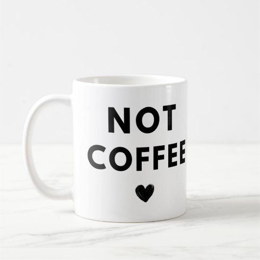 Niet Coffee Black Heart Funny Koffiemok (Links)