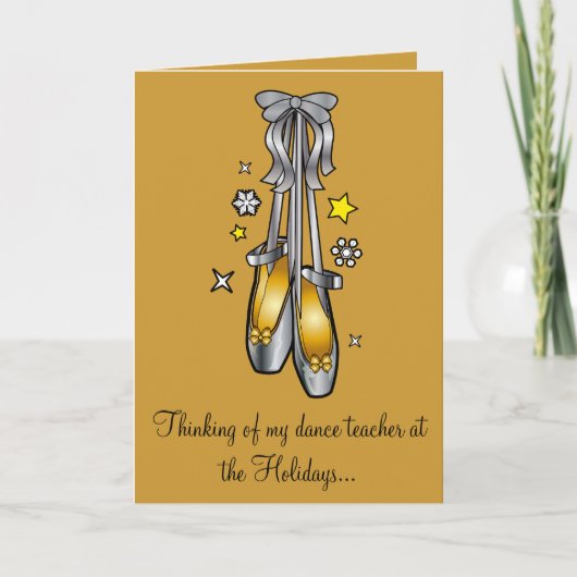 Niet-confessionele Prettige Feestdagen Dansleraar (Voorkant)