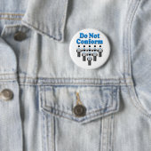 Niet conforme ronde button 5,7 cm (In situ)
