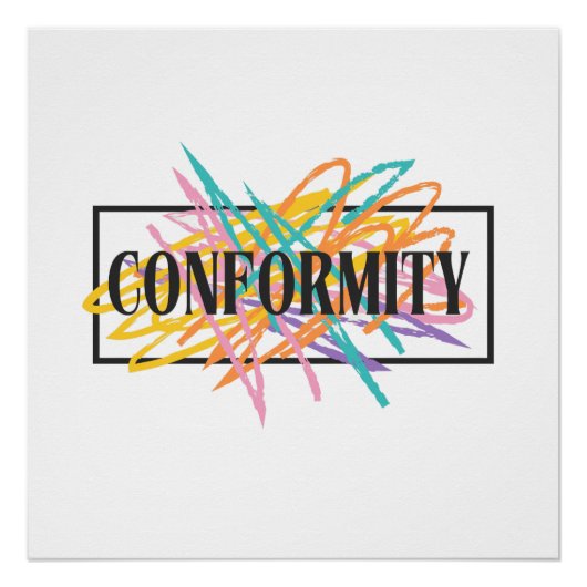 Niet-Conformisme Perfect Poster (Voorkant)