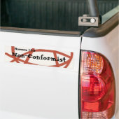 Niet-conformist Bumpersticker (Op Truck)