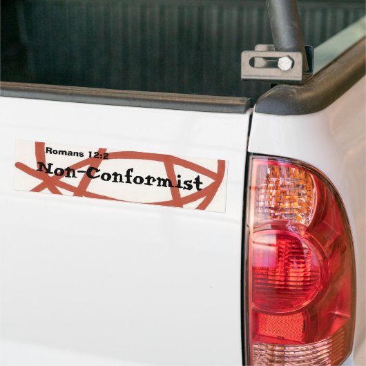 Niet-conformist Bumpersticker (Op Truck)