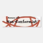 Niet-conformist Bumpersticker (Voorkant)