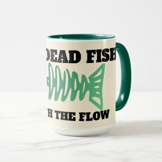 Niet-Conformist - die niet met de stroom Mok gaat (Voorkant rechts)