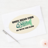 Niet-conformistisch - niet werkend met de stroommo ovale sticker (Envelop)