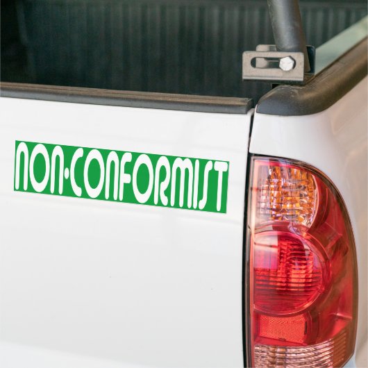 Niet-conformistische Bumpersticker (Op Truck)