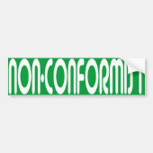 Niet-conformistische Bumpersticker (Voorkant)