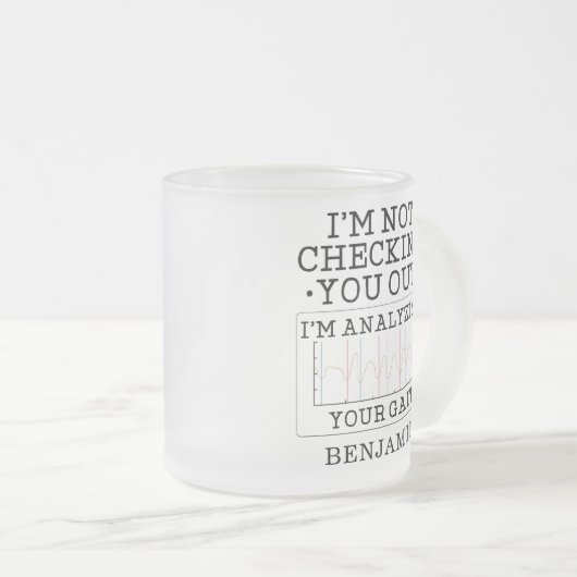 Niet controleren op fysieke therapist-tas matglas koffiemok (Voorkant rechts)