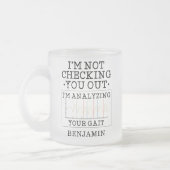 Niet controleren op fysieke therapist-tas matglas koffiemok (Links)