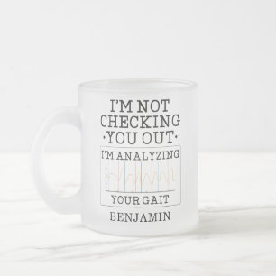 Niet controleren op fysieke therapist-tas matglas koffiemok