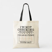 Niet controleren op fysieke therapist-tas tote bag (Achterkant)