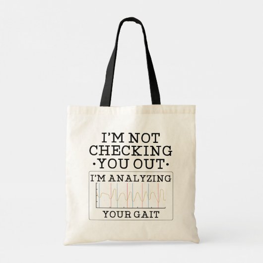 Niet controleren op fysieke therapist-tas tote bag (Achterkant)