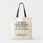 Niet controleren op fysieke therapist-tas tote bag (Voorkant)