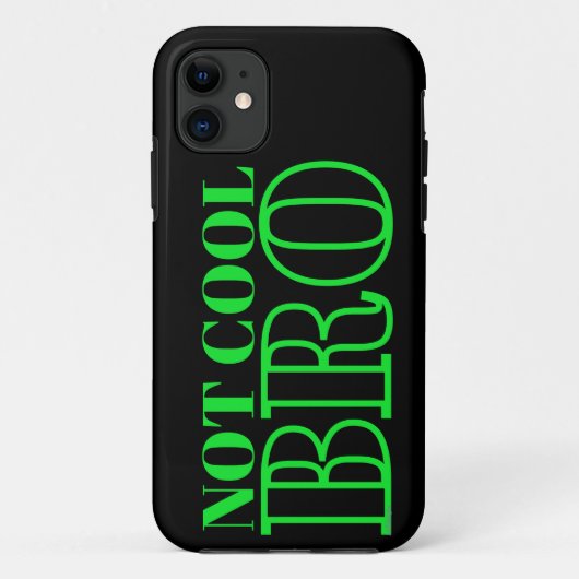NIET COOL BRO Case-Mate iPhone CASE (Achterkant)