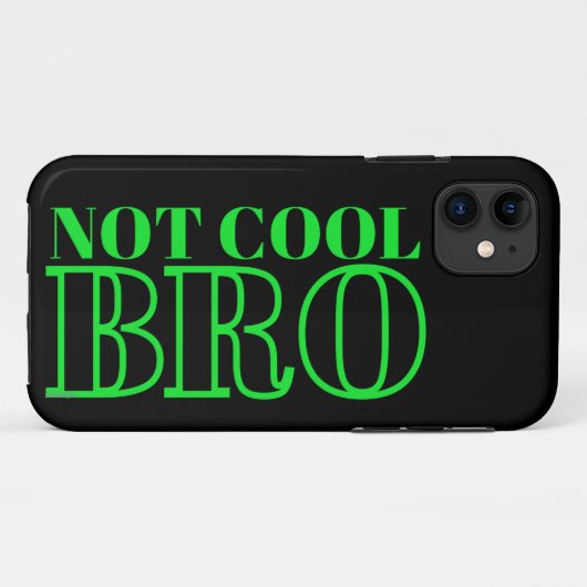 NIET COOL BRO Case-Mate iPhone CASE (Achterkant (horizontaal))