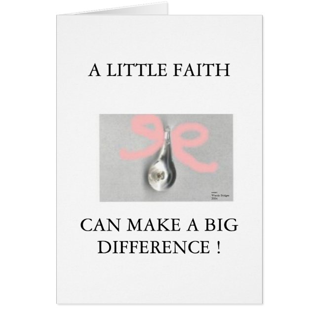 NIET CRY. FAITH - KAART (Voorkant)