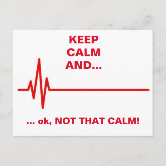Niet dat kalme briefkaart (Voorkant)