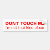 Niet dat soort autobumper sticker (Voorkant)