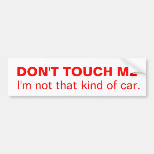 Niet dat soort autobumper sticker