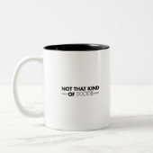 niet dat soort dokter tweekleurige koffiemok (Links)