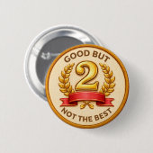 Niet de beste ronde button 5,7 cm (Voorkant /achterkant)