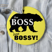 Niet de Boss Big Bossy Beer Yellow Ronde Button 6,0 Cm (In situ)