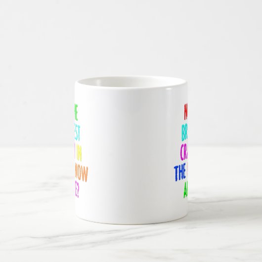 Niet de Brighste Crayon Funny Mug Koffiemok (Center)