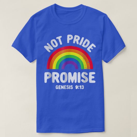 Niet de Christelijke Pride Maand van de Beloften v T-shirt (Design voorkant)
