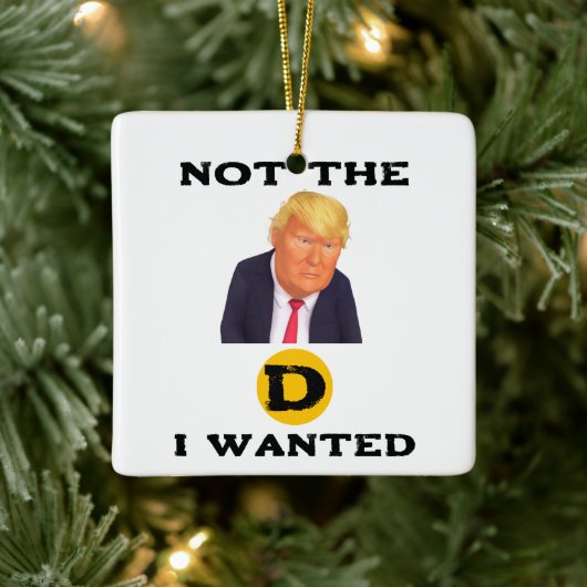 Niet de D die ik wilde keramische ornament (Boom)