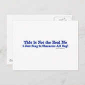 Niet de echte ik. briefkaart (Voorkant / Achterkant)