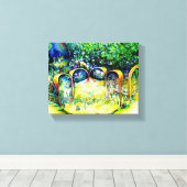 Niet de eerste van de laatste keer canvas afdruk (Insitu (Houten vloer))