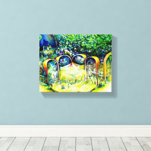 Niet de eerste van de laatste keer canvas afdruk (Insitu (Houten vloer))