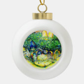 Niet de eerste van de laatste keer keramische bal ornament (Voorkant)