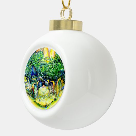 Niet de eerste van de laatste keer keramische bal ornament (Rechts)