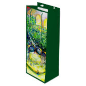 Niet de eerste van de laatste keer wijn cadeautas (Voorkant Gekanteld)