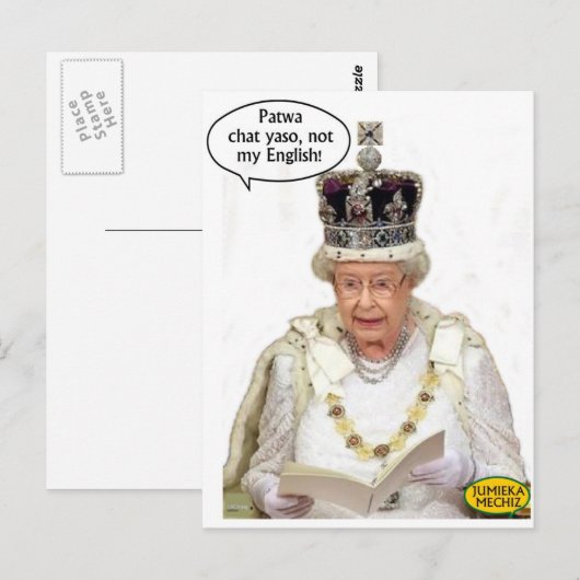 Niet de Engelsen van de koningin Briefkaart (Voorkant / Achterkant)