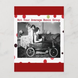 niet de gemiddelde bunco groep briefkaart