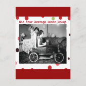 niet de gemiddelde bunco groep briefkaart (Voorkant)
