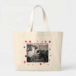 niet de gemiddelde bunco groep grote tote bag