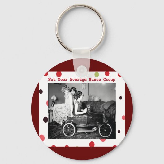 niet de gemiddelde bunco groep sleutelhanger (Voorkant)