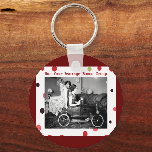 niet de gemiddelde bunco groep sleutelhanger (Voorkant)