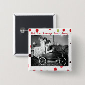 niet de gemiddelde bunco groep vierkante button 5,1 cm (Voorkant /achterkant)