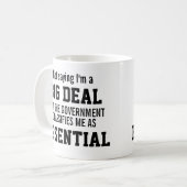 Niet de Grote Regering van de Overeenkomst classif Koffiemok (Voorkant links)